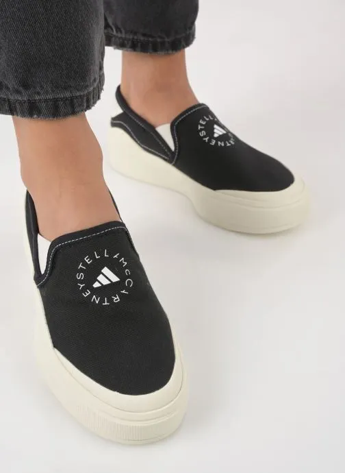      ADIDAS BY STELLA MCCARTNEY ASMC COURT SLIP ON  ZWART   