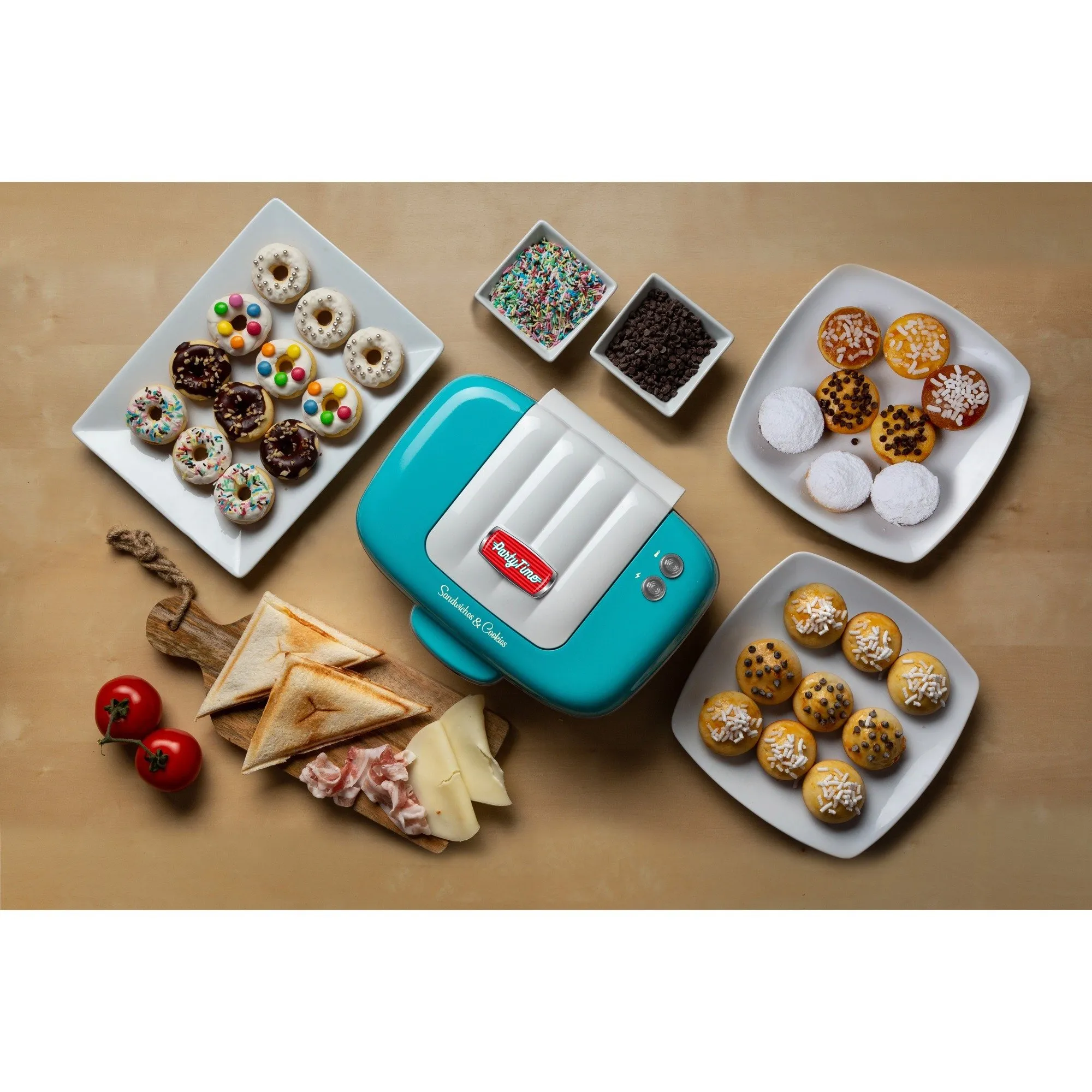 Ariete Party time Tosti / cupcake maker 1972/01 sandwichmaker (Lichtblauw)