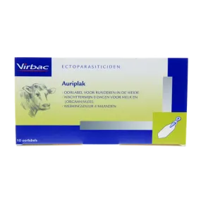 Auriplak Oorlabels | anti-vliegen labels | 10 stuks