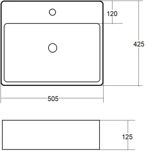 BESTDESIGN FLAAGO WASTAFEL 50.5 X 42.5 X 12.5 CM MAT GRIJS