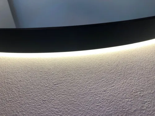 BESTDESIGN NERO SPIEGEL MET LED VENETIA Ø 100 CM MAT ZWART