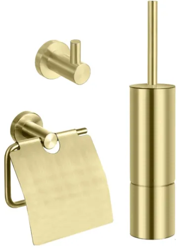 BEST DESIGN ONE PACK TOILETACCESSOIRESSET NACY MAT GOUD