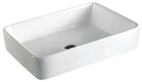 BESTDESIGN WASTAFEL OPBOUW VLAK 60 X 40 X 11 CM GLANS WIT
