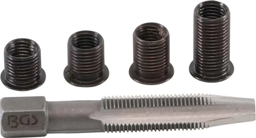 BGS 167 Reparatie set voor bougieschroefdraad | M8 x 1,0 mm | 5 stuks