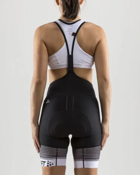 Craft Empress bibshort zwart/wit dames