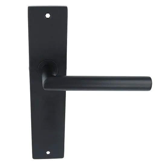 Deurkruk Basis Rond Zwart Op langschild Blind