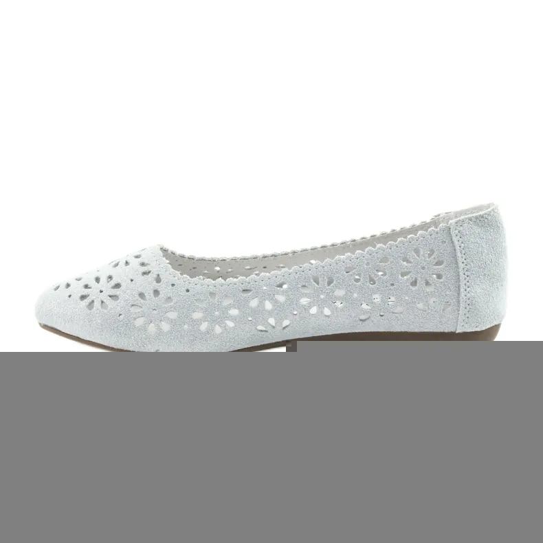Filippo 680 opengewerkte ballerina's grijs
