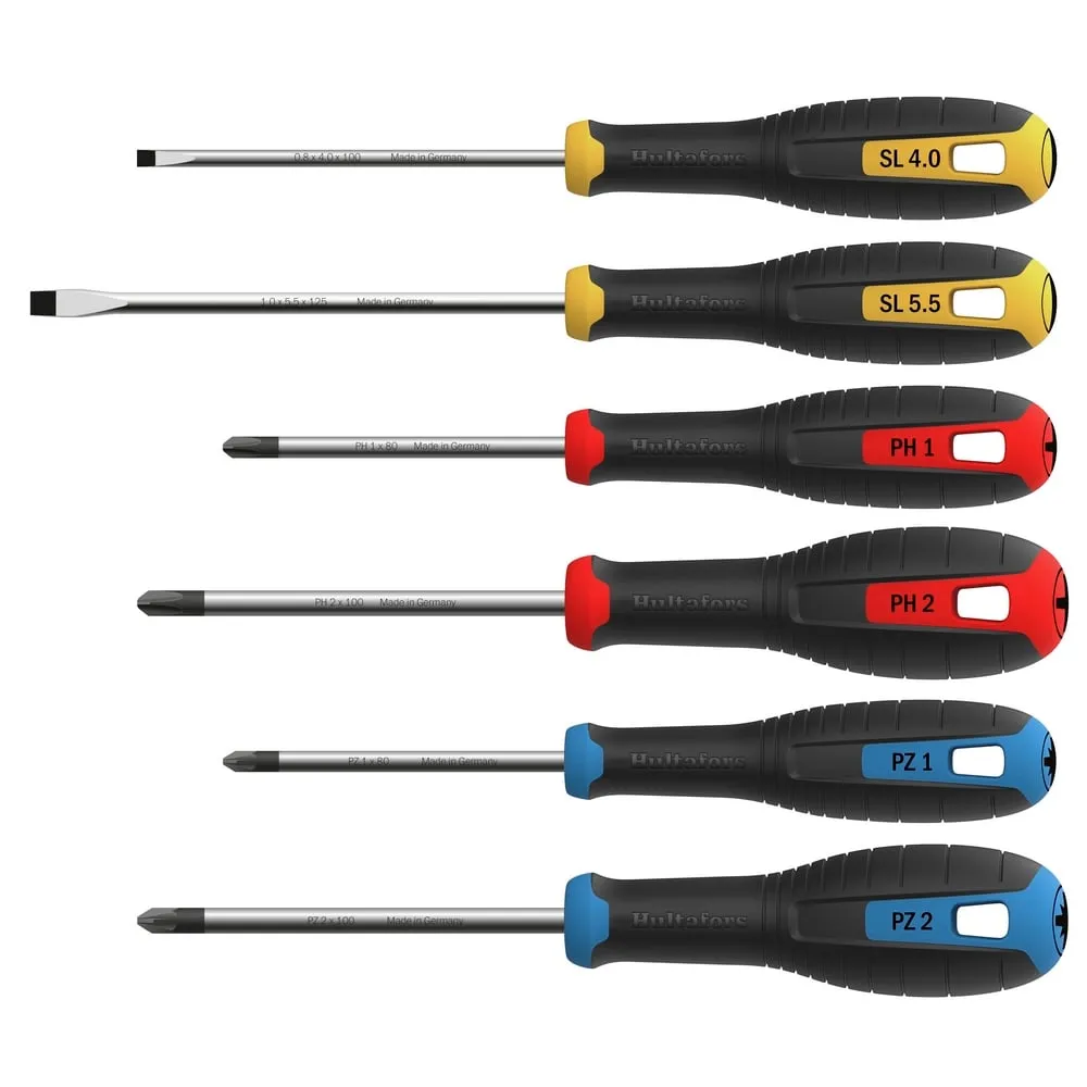 Hultafors Schroevendraaierset PH en PZ en SL – HU444425 HU444425