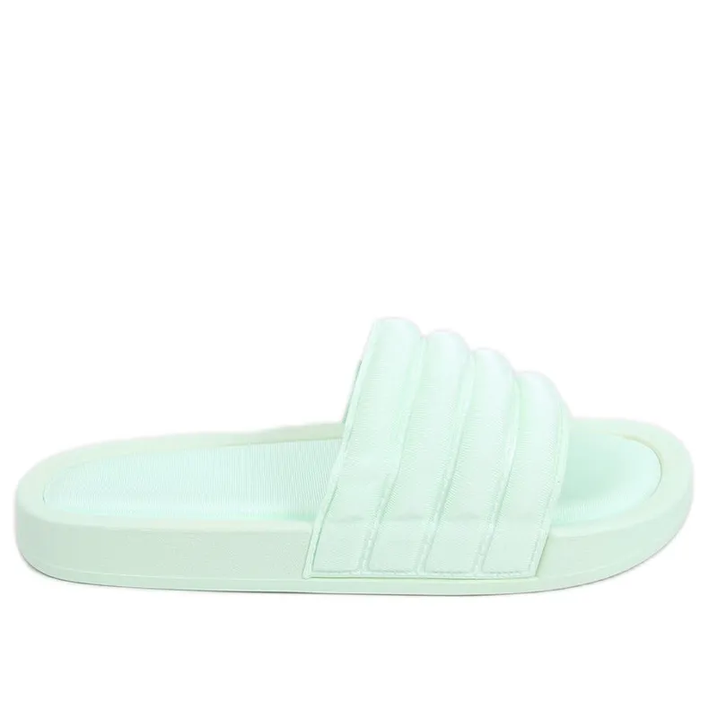 MINNO LT.GREENPANTOFFELS VOOR DAMES GROENTE