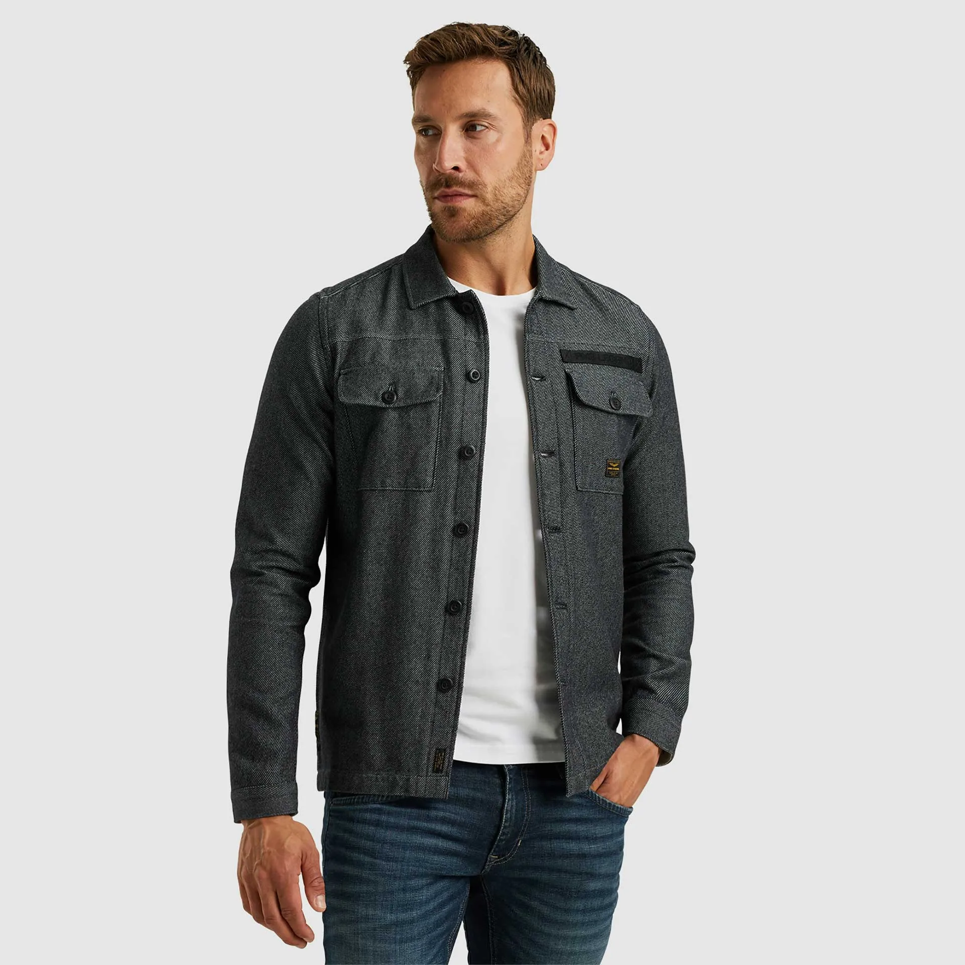PME Legend Overshirt Blauw            