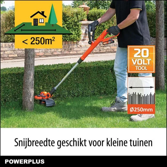 Powerplus Grastrimmer 25 cm 20V