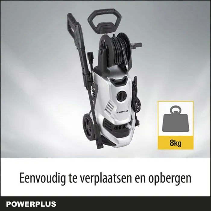 Powerplus Hogedrukreiniger 2000W, 160 bar, met telescopisch handvat