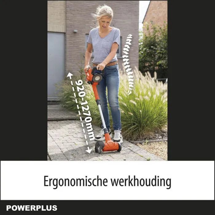 Powerplus Onkruidborstel op accu 11 cm 20V, incl. 2 borstels