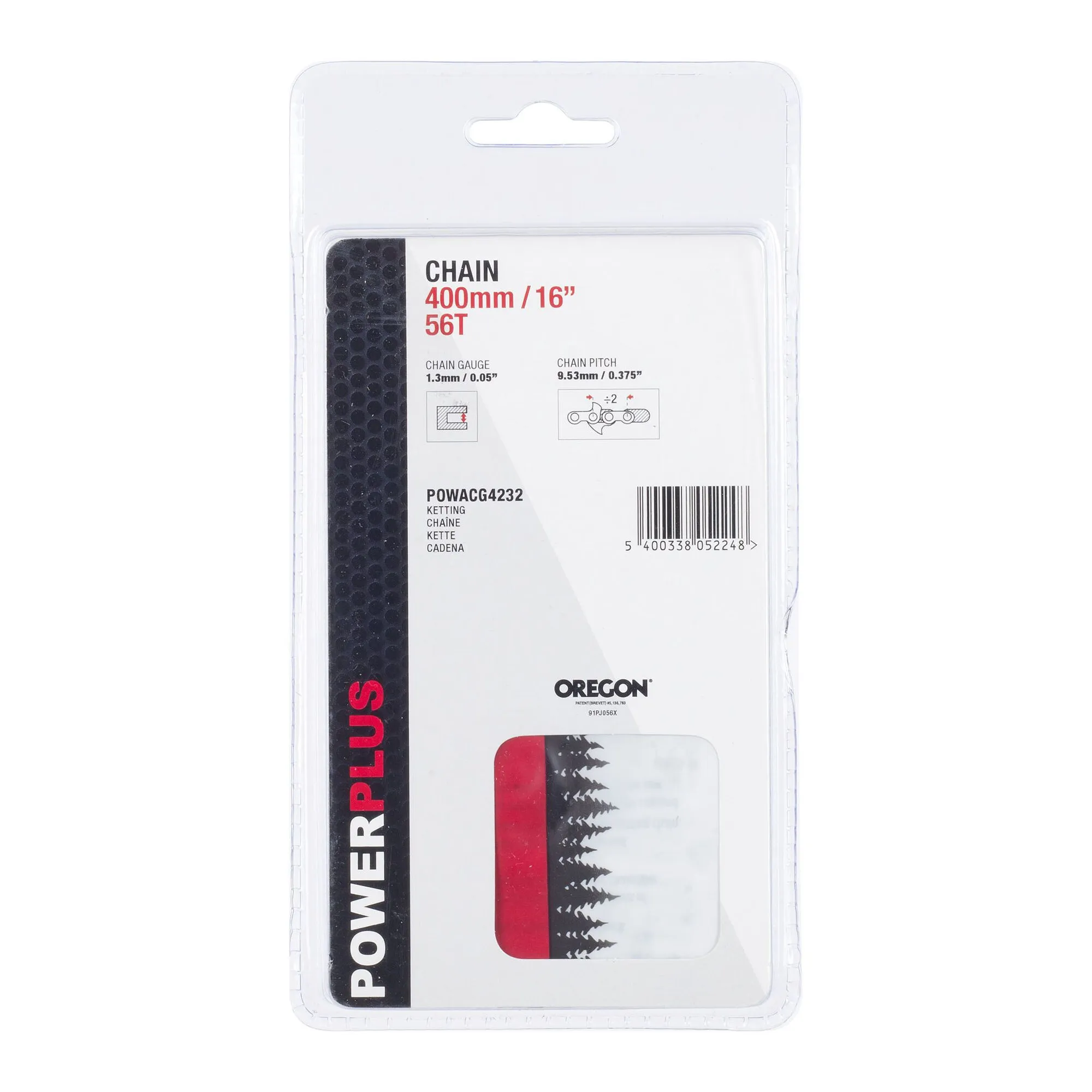 Powerplus POWACG4232 Ketting 16'' 400 mm 56T Oregon