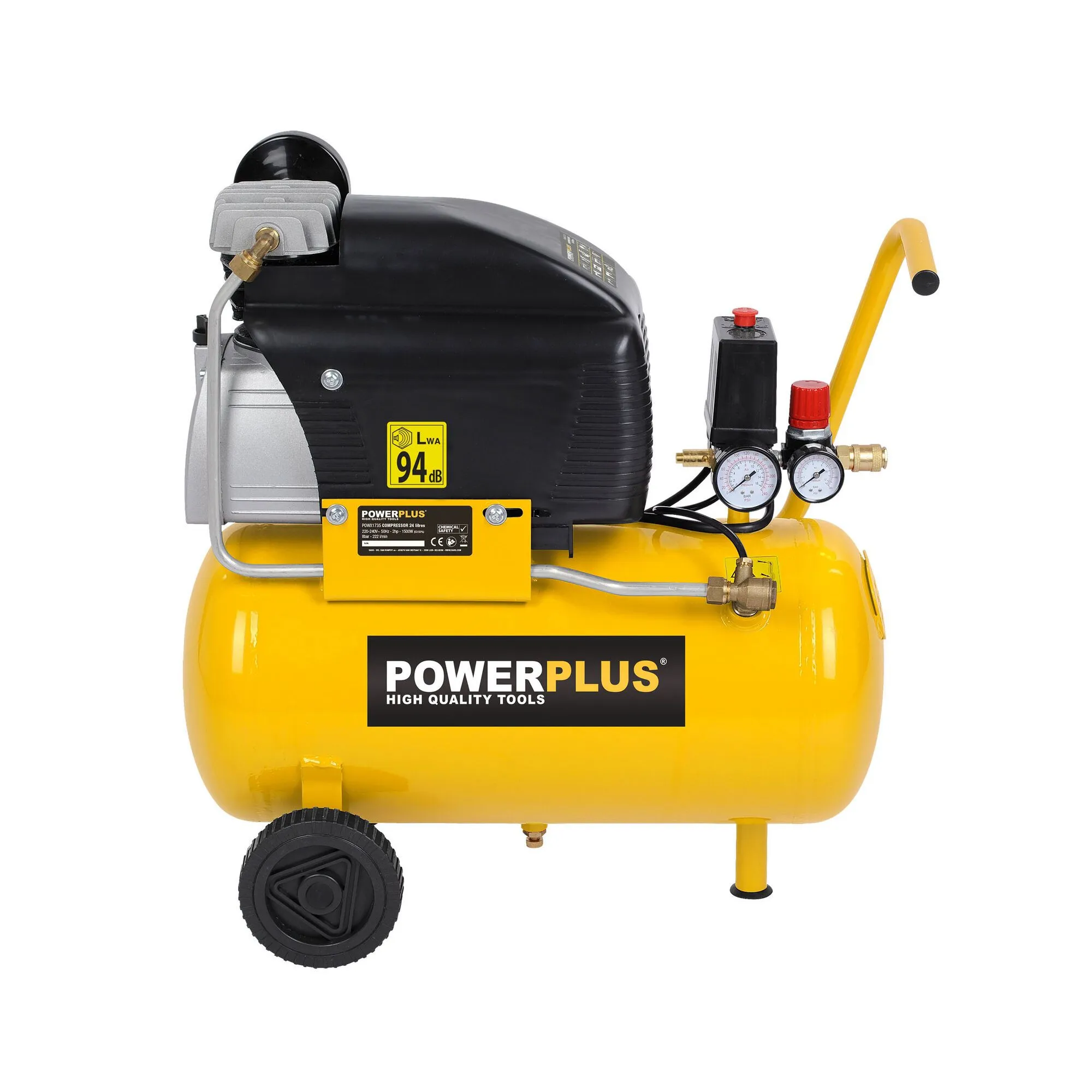 Powerplus POWX1735 Compressor 1500W 24L Olie