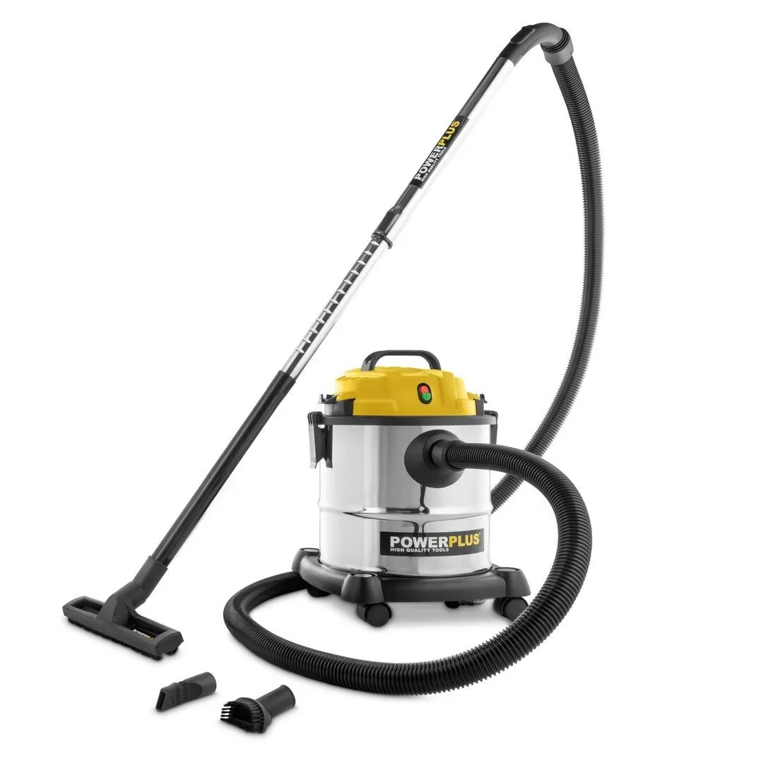 POWERPLUS POWX3230  1200W 20L NAT/ DROOGZUIGER  INCLUSIEF ACCESOIRES