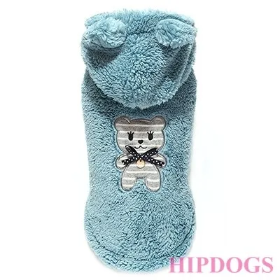 Puppy Angel Honden jas BBOBBO  (TM) Teddy Hoodie Blue
