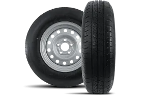 Set van twee versterkte wielen voor een aanhanger LINGLONG BAND 185/80 R14C 104/102N UNITRAILER VELG 5.5Jx14 5x112 ET 30
