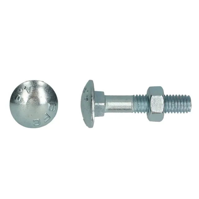Slotbout Halfdraad M 12x90 Zn 4.8 DIN 603/555