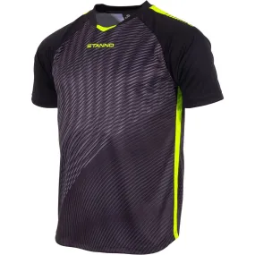 Stanno Vortex Keepershirt Korte Mouw Heren - Zwart / Fluogeel