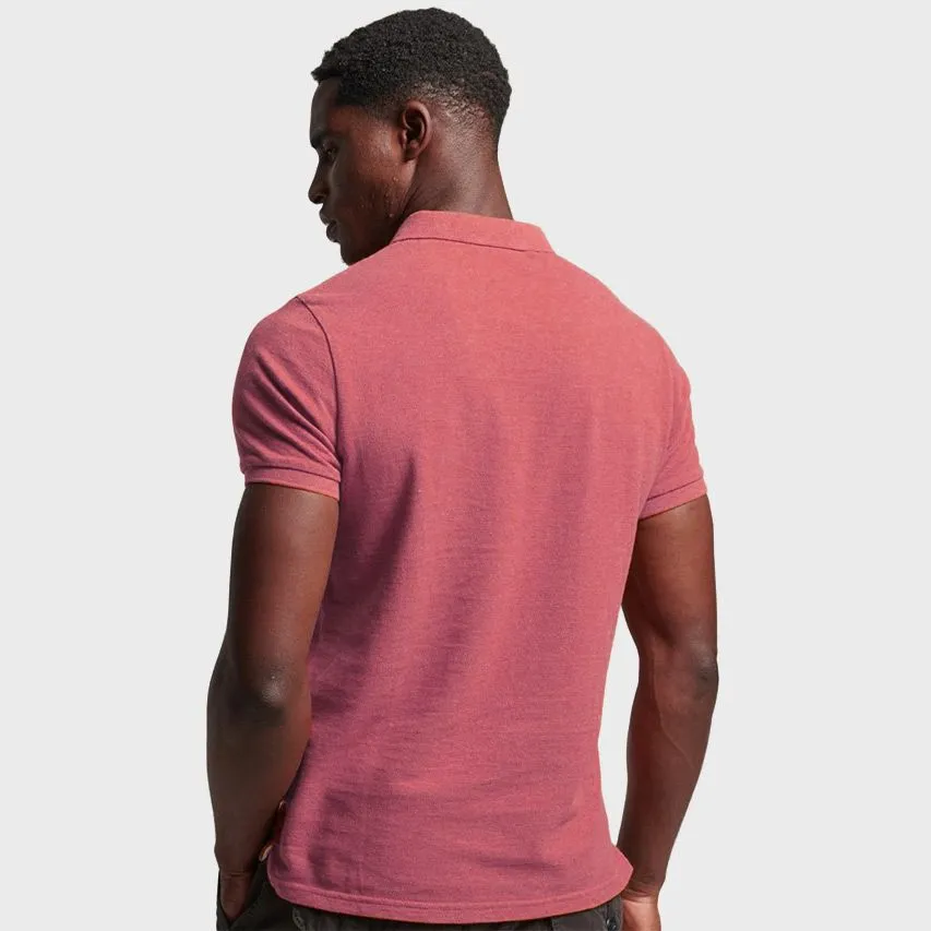 Superdry polo shirt classic pique roze  