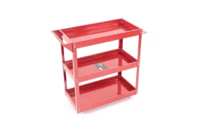 TM 3 Laags Universele Verrijdbare Gereedschapswagen , Detailing Trolley - ROOD