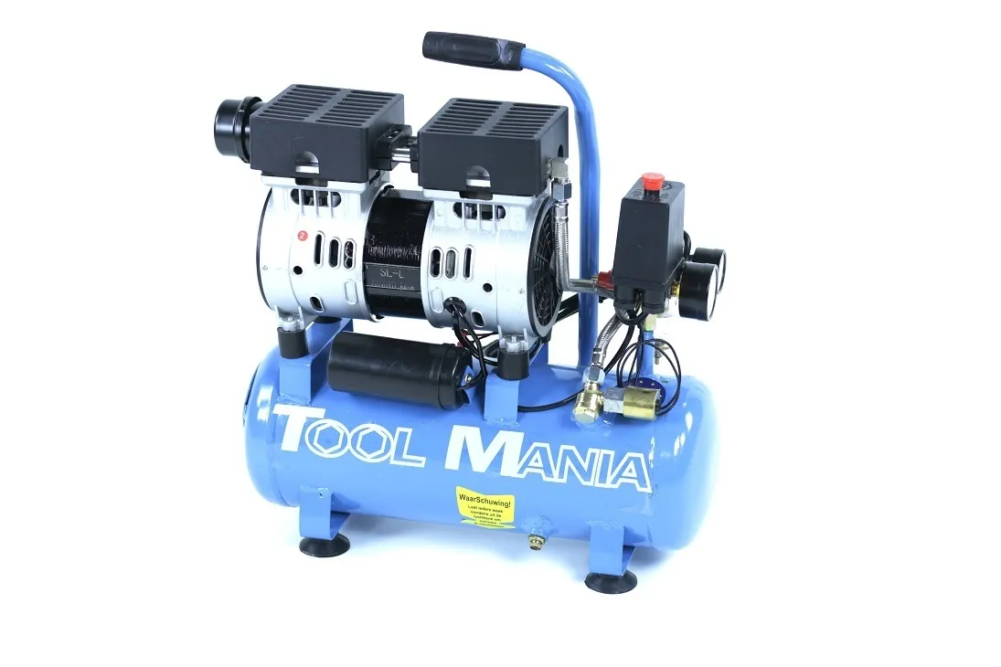 TM 9 Liter Professionele Low Noise Compressor 0.75HP 230v