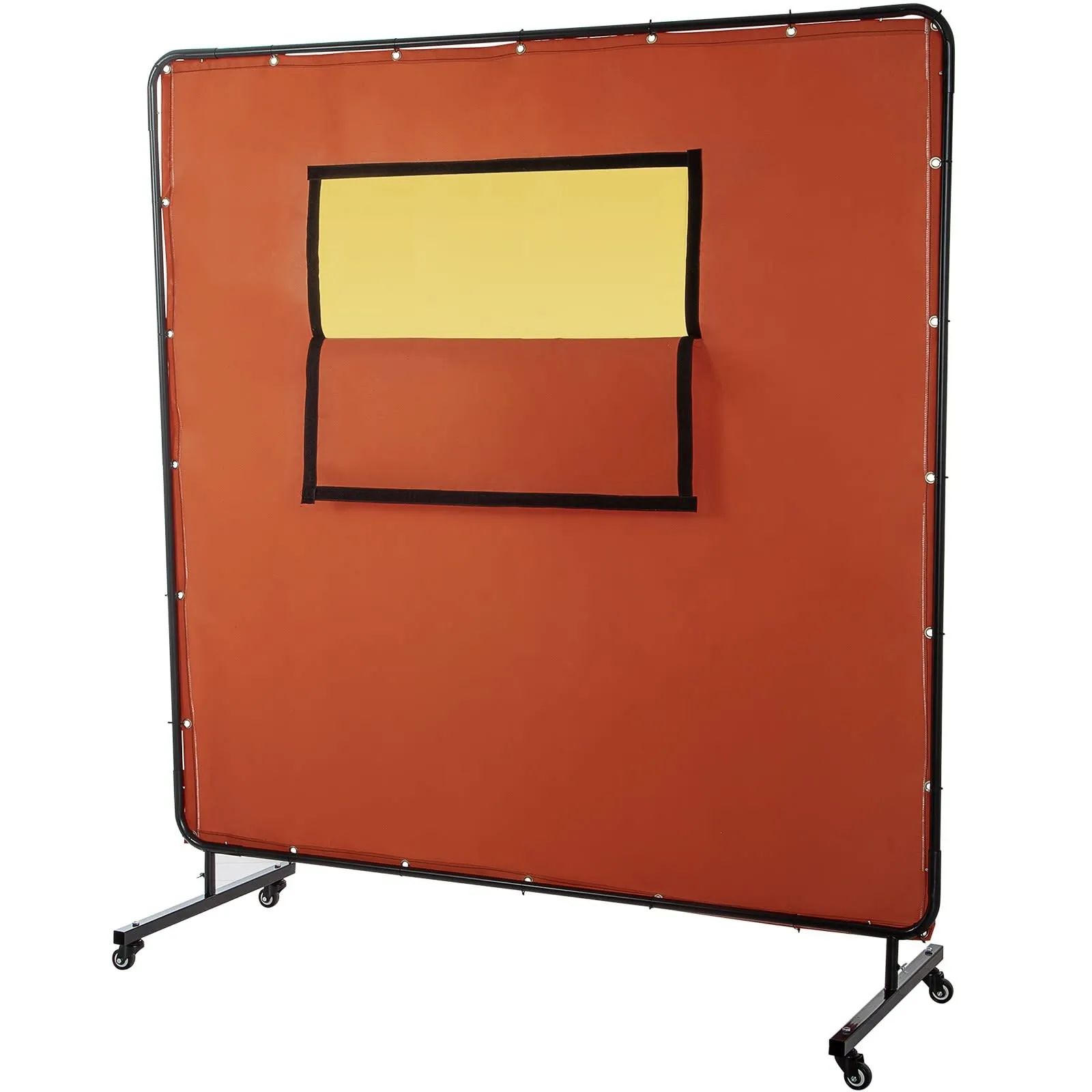 TM VERRIJDBAAR LASSCHERM, LASGORDIJN, SLIJPSCHERM MET FRAME EN KIJKVENSTER  180 X 180 CM