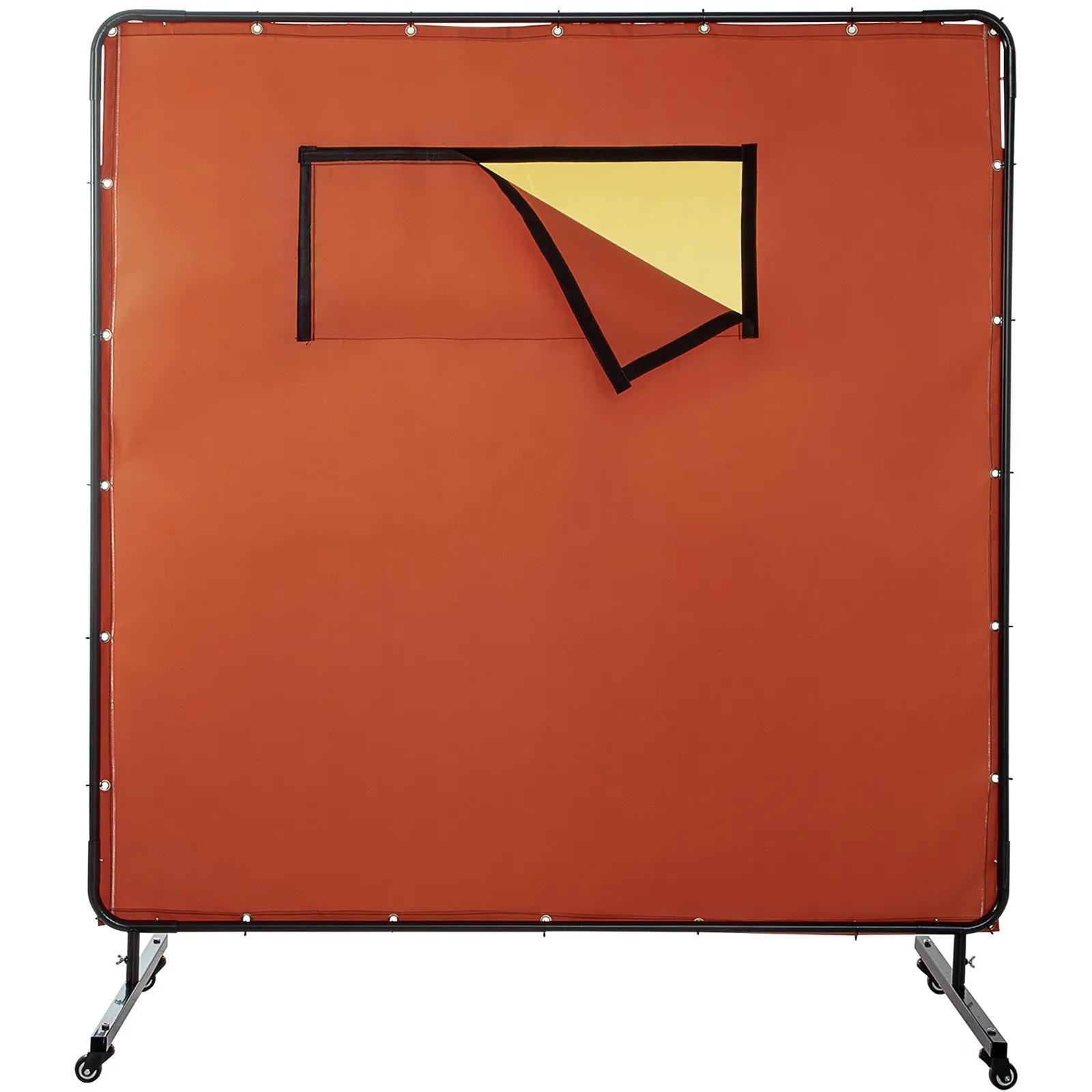 TM VERRIJDBAAR LASSCHERM, LASGORDIJN, SLIJPSCHERM MET FRAME EN KIJKVENSTER  180 X 180 CM